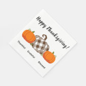 感謝の感謝のナプキン賛美を与える スタンダードランチョンナプキン (角)