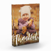 感謝の感謝のブラシスクリプトモダンの写真bl フォトブロック (左)