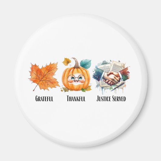 感謝の感謝の正義を提供 – 弁護士引用文 マグネット (正面)