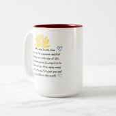 感謝の感謝の肯定マグ ツートーンマグカップ (正面左)