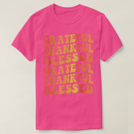 感謝の感謝の賛美ヴィンテージレトロ感謝祭 Tシャツ (デザイン正面)