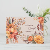 感謝の感謝の賛美感謝祭の挨拶 シーズンカード (スタンド正面)