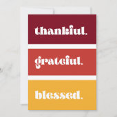 感謝の感謝の賛美感謝祭 シーズンカード (正面)