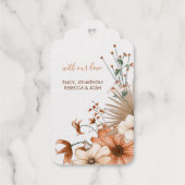 感謝の感謝の賛美花模様感謝祭 ギフトタグ (裏面)