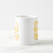 感謝の感謝の賛美贈り物グラフ コーヒーマグカップ (中央)