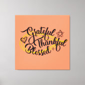 感謝の感謝の賛美贈り物 キャンバスプリント (正面)