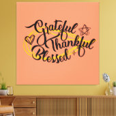 感謝の感謝の賛美贈り物 キャンバスプリント (インサイチュ (リビング))