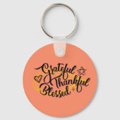 感謝の感謝の賛美贈り物 キーホルダー (裏面)