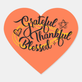 感謝の感謝の賛美贈り物 ハートシール