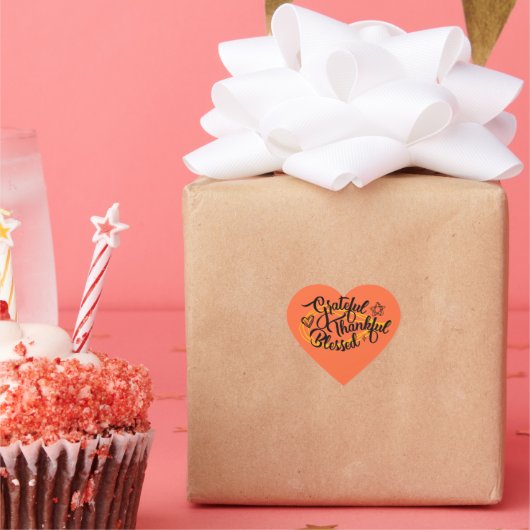 感謝の感謝の賛美贈り物 ハートシール (パーティー)