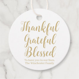 感謝の感謝の賛美金ゴールドスクリプトの休日 フェイバータグ