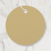 感謝の感謝の賛美金ゴールドスクリプトの休日 フェイバータグ (裏面)