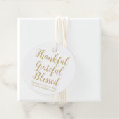 感謝の感謝の賛美金ゴールドスクリプトの休日 フェイバータグ (インサイチュ)