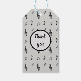 感謝の感謝の音楽先生ミュージカルノート ギフトタグ