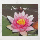 感謝の感謝ウォーターリリーフローラ写真 ビールラベル (シングルラベル)