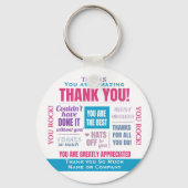 感謝の感謝引用文 キーホルダー (正面)