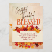 感謝の感謝状賛美カード シーズンカード (正面/裏面)