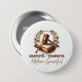 感謝の感謝申し込み – 弁護士引用文 缶バッジ (正面&裏面)