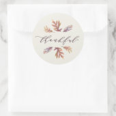 感謝の感謝祭のシール ラウンドシール (バッグ)