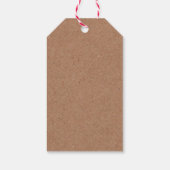 感謝の感謝祭のパーソナライズされたどんぐり ギフトタグ (裏面)