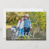 感謝の感謝祭の写真 シーズンカード (正面)