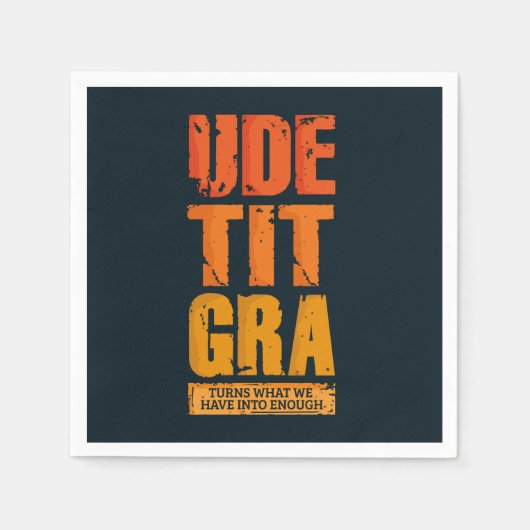 感謝の感謝祭の家族が集まる紙 スタンダードカクテルナプキン (正面)