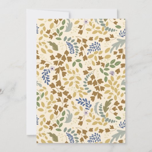 感謝の感謝祭の発表 案内状 (裏面)