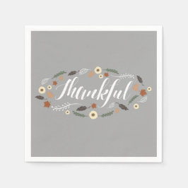 感謝の感謝祭カクテルナプキン スタンダードカクテルナプキン