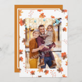 感謝の感謝祭カスタマイズ可能な写真 シーズンカード (正面/裏面)