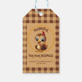 感謝の感謝祭トルコの休日 ギフトタグ