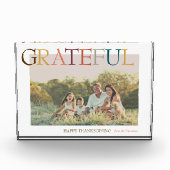 感謝の感謝祭ミニマリストの休日の写真 フォトブロック (正面)