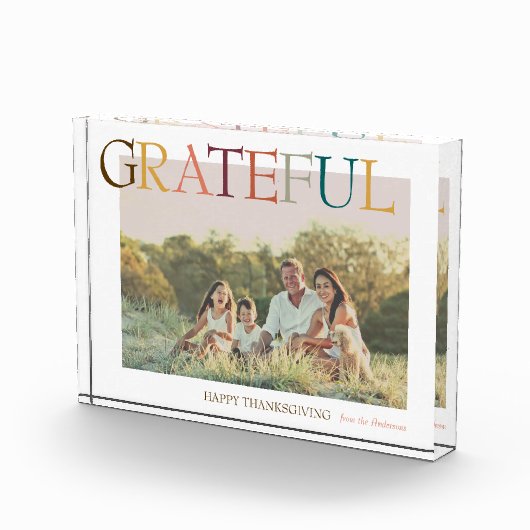 感謝の感謝祭ミニマリストの休日の写真 フォトブロック (右)