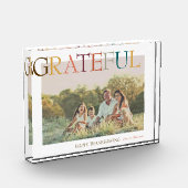 感謝の感謝祭ミニマリストの休日の写真 フォトブロック (左)