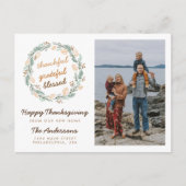 感謝の感謝祭賛美の移動 ポストカード (正面)