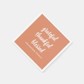 感謝の感謝祭賛美名紙 スタンダードカクテルナプキン (角)