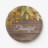 感謝の感謝祭 ペーパープレート (正面)