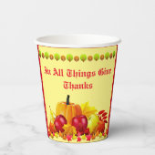 感謝の感謝祭 紙コップ (裏面)
