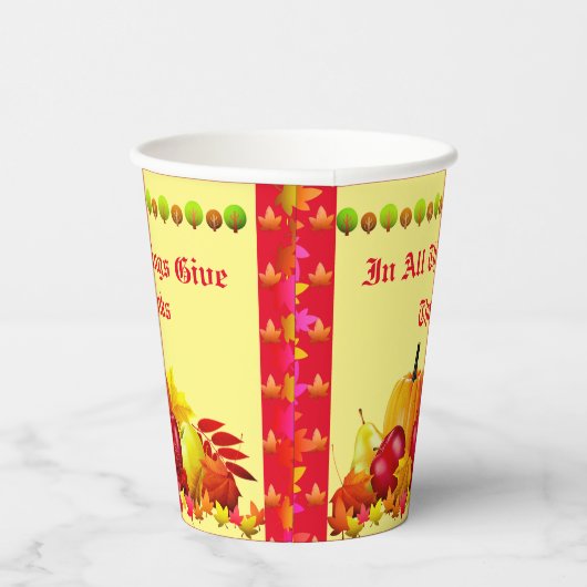 感謝の感謝祭 紙コップ (右)