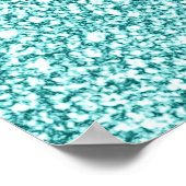 感謝の感謝賛美のフローラ水の色リース ポスター (角)