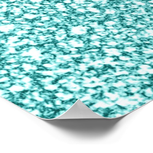 感謝の感謝賛美のフローラ水の色リース ポスター (角)