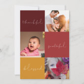 感謝の感謝賛美の写真カード シーズンカード (正面)