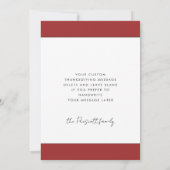 感謝の感謝賛美の写真カード シーズンカード (裏面)