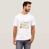感謝の感謝賛美タイポグラフィ Tシャツ (正面フル)