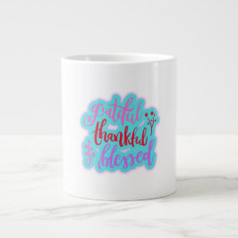 感謝の感謝賛美引用文 ジャンボコーヒーマグカップ