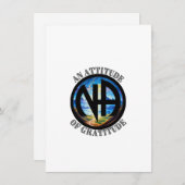 感謝の態度 – NA麻薬匿名 シーズンカード (正面/裏面)