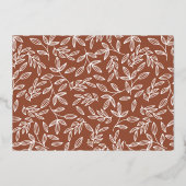 感謝の手書きスクリプト写真の感謝の気持ち 箔シーズンカード (裏面)