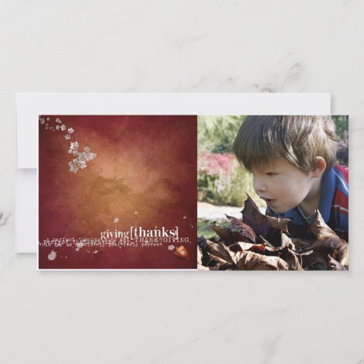 感謝の手紙 シーズンカード (正面)