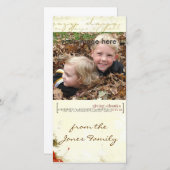 感謝の手紙 シーズンカード (正面/裏面)