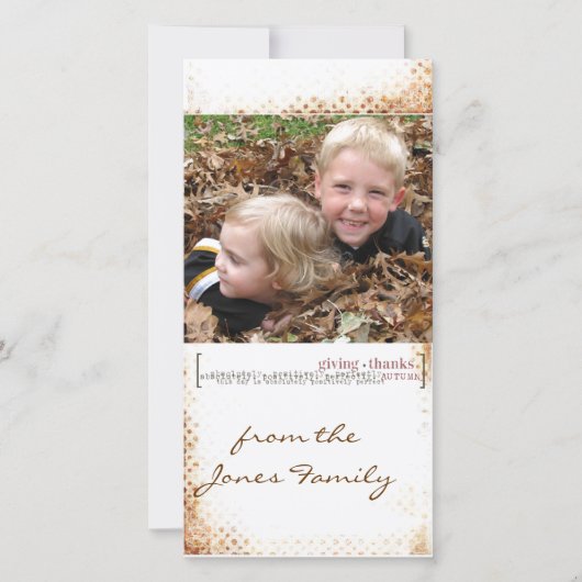 感謝の手紙 シーズンカード (正面)