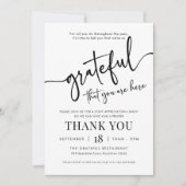 感謝の招待状、感謝のためにあなた招待状 招待状 (正面)